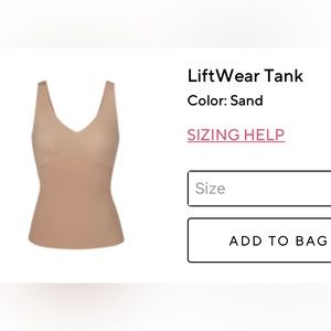 Honeylove Liftwear Tank, Sand color, Size 2X
